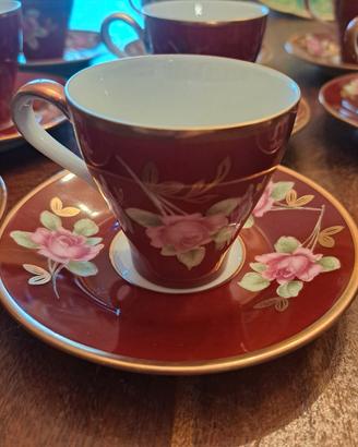 Servizio da caffè vintage  in porcellana Serves
