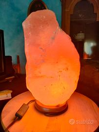 lampada di sale rosa