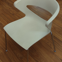 6 sedie moderne design bianche