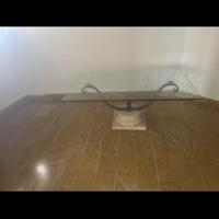 Tavolino salotto in cristallo