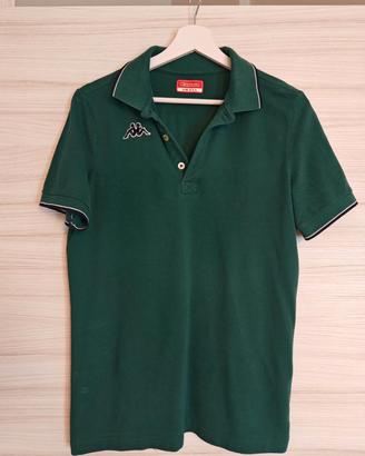 polo verde scuro smeraldo Kappa uomo 