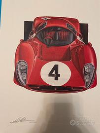 Stampa Ferrari d'epoca