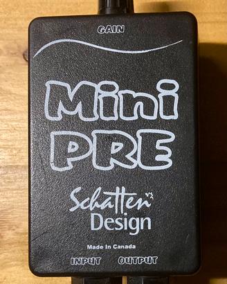 Schatten Design mini pre acoustic preamp