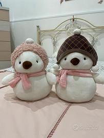 Coppia pinguini natalizi rosa Miniso