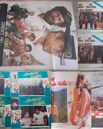 Lotto 300 locandine poster originali ex cinema