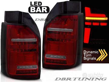Fanali Led Bar VW VAN T6.1 20-24 rosso scuro