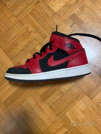 air jordan 1 originali - rosse e nere