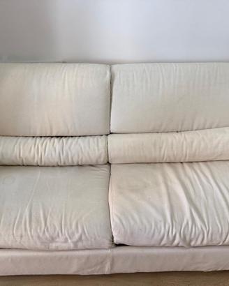 Divano letto bianco avorio