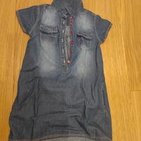 Vestitino jeans bambina