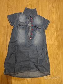 Vestitino jeans bambina