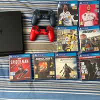 Playstation 4 Slim + 2 Joystick + Videogiochi