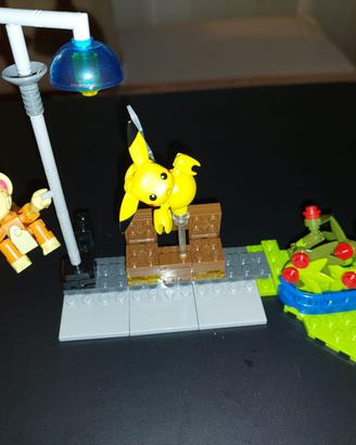 Pokemon Mega Construx Pokemon Chimchar vs Pikachu