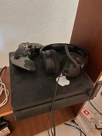 Play 4+ joystick+ cuffie + giochi