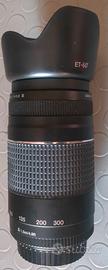 Canon EF 75-300mm f/4-5.6 III + parasole