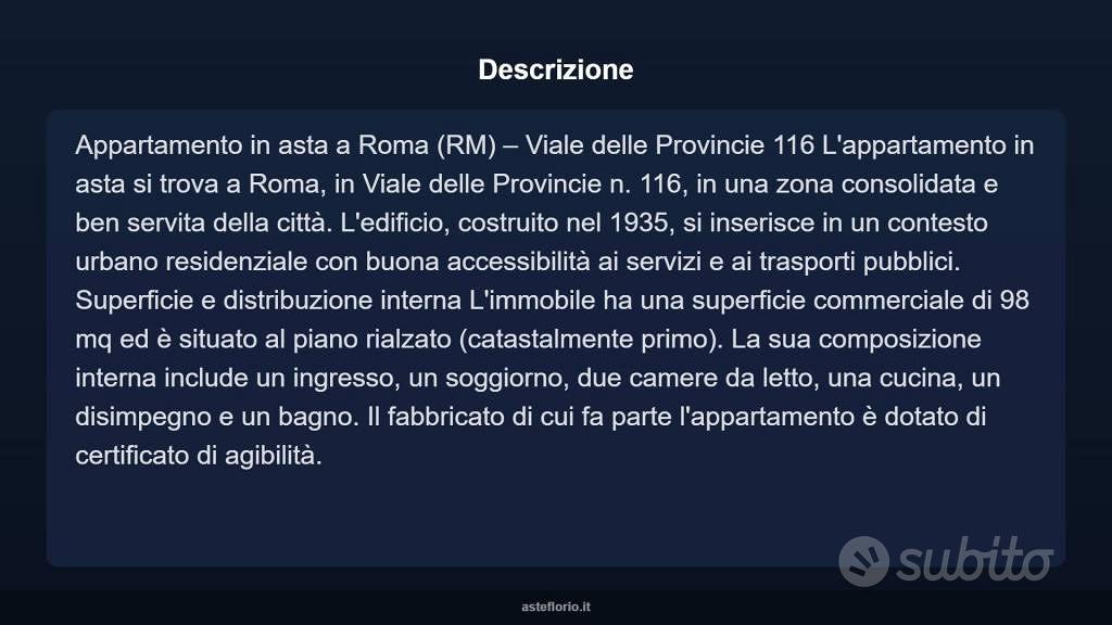 Appartamento – RM - Altro