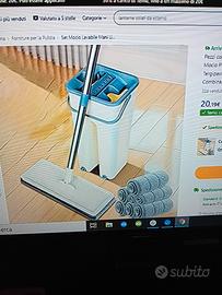SECCHIO LAVAPAVIMENTI CON PANNI