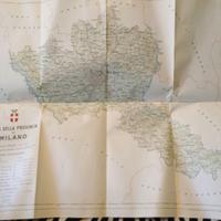 vintage carta della provincia di milano, probabile