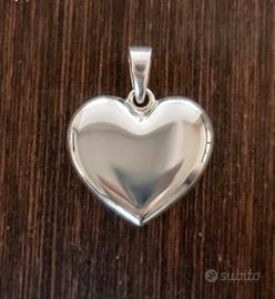 Ciondolo Cuore Argento Artigianale