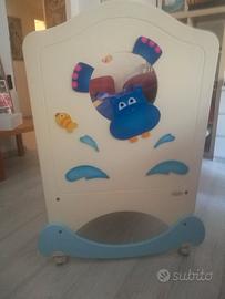 Lettino culla Azur ippopotamo