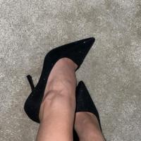 tacchi neri brillantinati