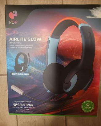 Airlite glow blue tide cuffie xbox