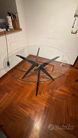 Tavolo vetro rotondo calligaris