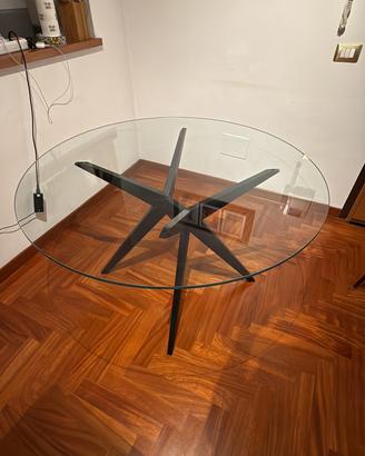 Tavolo vetro rotondo calligaris