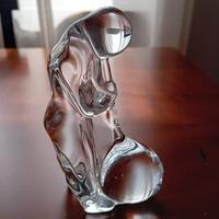 statuina di soffiatore in cristallo Orrefors