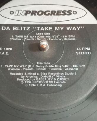 vinile mix 45 giri Da Blitz 
