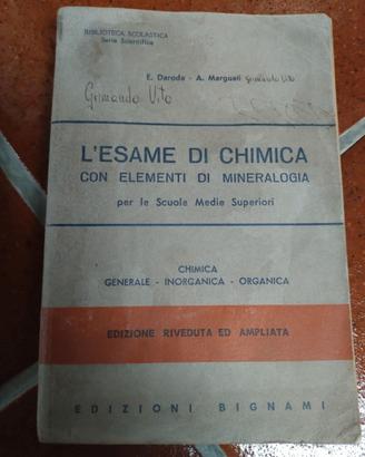 Libro l'esame di chimica 1971