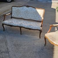 SET SALOTTO ANTICO - DIVANO E 2 POLTRONE