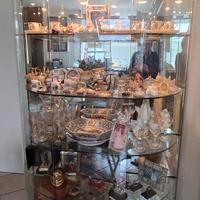 Vetrina Espositiva in Cristallo Curvo con luci