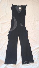 tuta nera zara woman con cartellino 