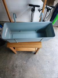 Fioriera verde acqua 