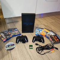 console PlayStation 2 ps2 con giochi e 2 joystick 