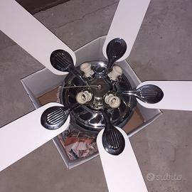 ventillatore a soffitto 4luci 5 pale nuovo