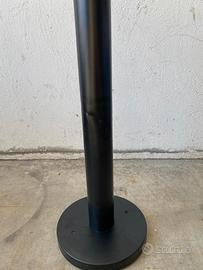 Posacenere da esterno a colonna ancorabile nero