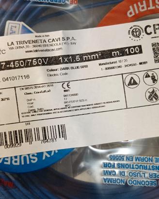 Cavo Cordina DIAM 1.5 mmq Mt 600