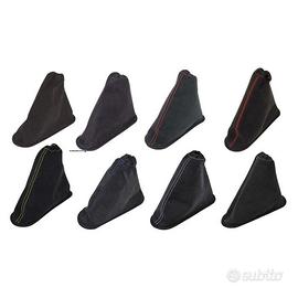 Cuffia freno mano 595 Abarth in alcantara nero