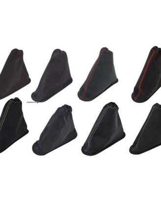 Cuffia freno mano 595 Abarth in alcantara nero