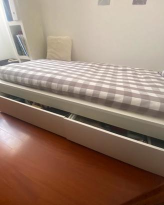 letto singolo con contenitore