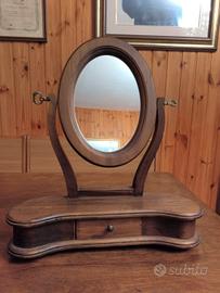 Specchiera da comò in legno 