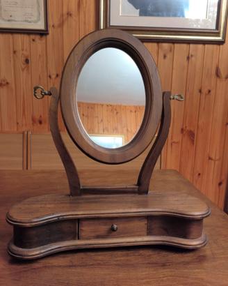 Specchiera da comò in legno