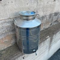 Bidone inox 50 litri per olio