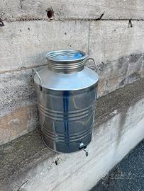 Bidone inox 50 litri per olio