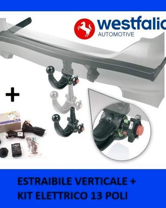 GANCIO TRAINO ESTRAIBILE VERTICALE WESTFALIA + cen
