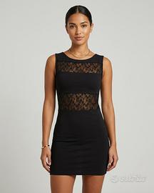 Tubino Nero pizzo Star Secrets