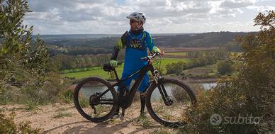 Casacca Mx Oneal 2018 Element Burnout Nero-Blu