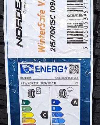 2 Pneumatici 215/70 R15 Nordexx Winter Safe Van 2 