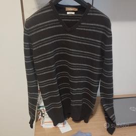 maglione lana collo a V anno 2016